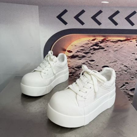 232-53新款2026圆头系带韩版简约休闲板鞋潮流百搭ins