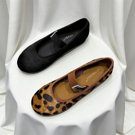 【童老板专属】1521-31新款法式气质羊皮方头浅口女玛丽珍单鞋