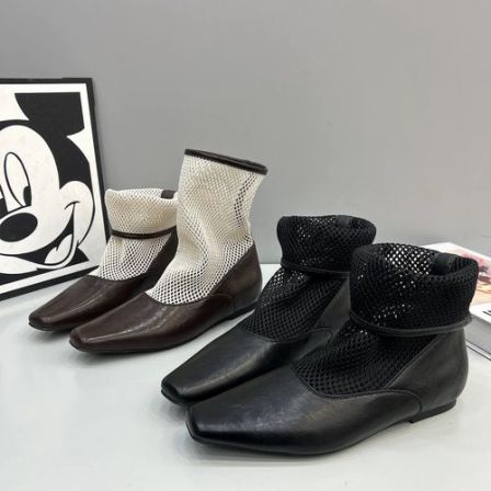 广州欧货【玛丽莲】春夏网纱4cm厚底洋气丑萌时尚厚底马丁靴5067