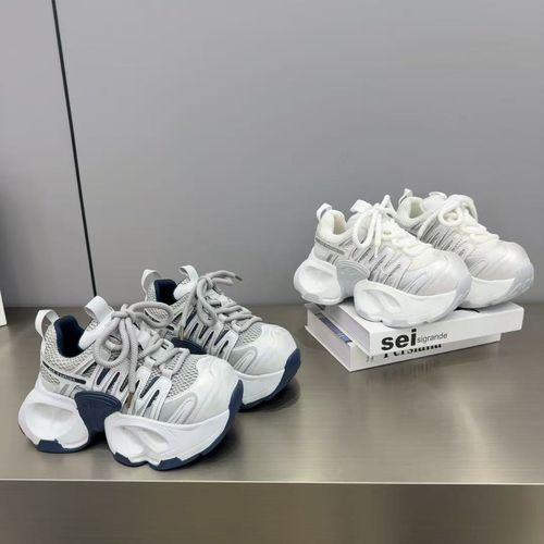 四季新款松糕厚底增高潮流透气高级感网红小众甜美舒适休闲老爹鞋主图