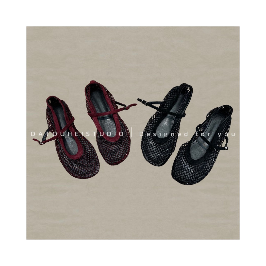 【DATOUHEI 春季】经典百搭爆闪平底网鞋D226P02694主图