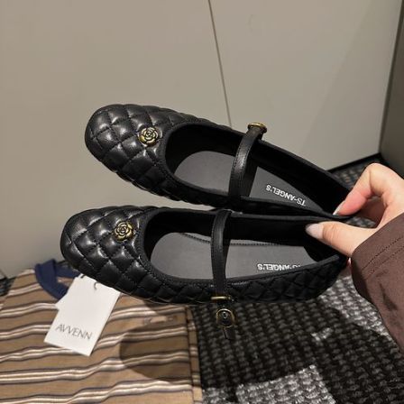 玛丽珍女鞋2026新款法式复古一字扣平底奶奶鞋百搭单鞋