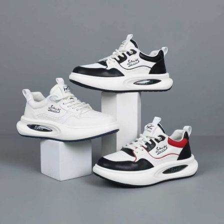 2026爆款真皮休闲鞋男款低帮厚底增高真牛皮运动鞋子头层牛皮男鞋