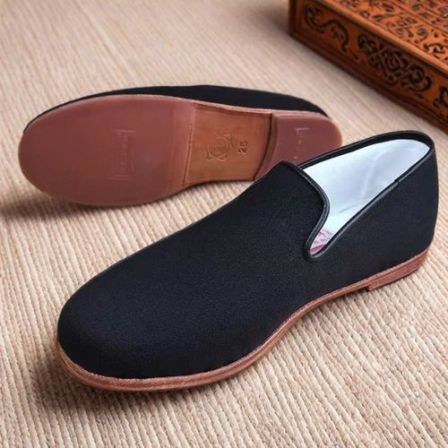 新款礼服呢牛皮底春季老北京布鞋男透气吸汗松紧口开车软底青年