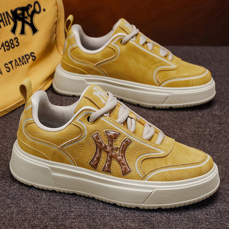FN复古低帮板鞋2026春季新款厚底增高男鞋防水时尚百搭休闲鞋潮流主图