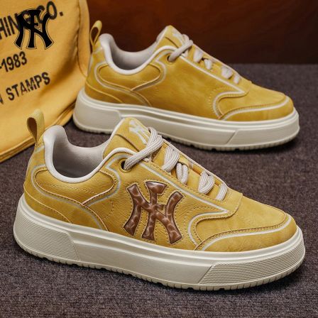 FN复古低帮板鞋2026春季新款厚底增高男鞋防水时尚百搭休闲鞋潮流