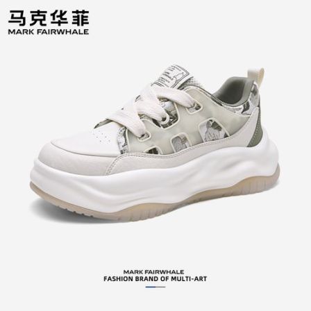 马克华菲时尚经典男鞋2026年春季新款舒适厚底增高户外百搭休闲鞋