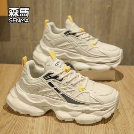 SENMA/森马男鞋2026新款运动休闲鞋男款阔腿裤必备情侣厚底老爹鞋