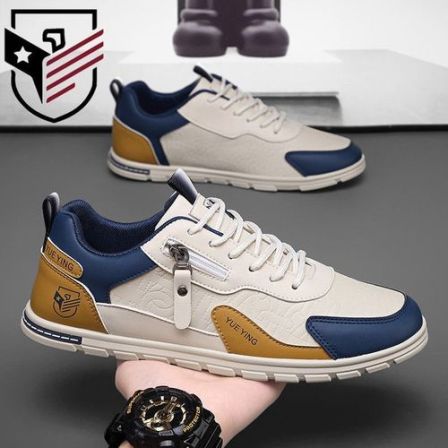 男鞋2026春季新款软底轻便休闲板鞋男士时尚运动潮鞋百搭透气