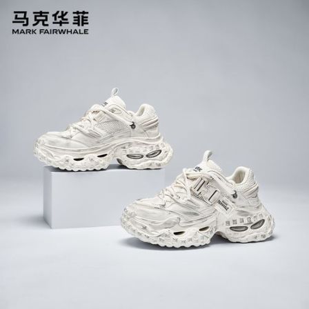 马克华菲男鞋爆款时尚休闲鞋2026新款鞋子男款春季潮流厚底老爹鞋