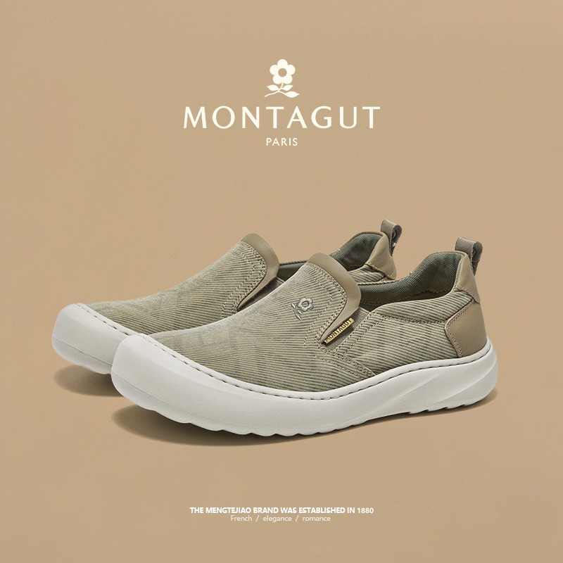 梦特娇经典男鞋时尚百搭轻盈运动休闲鞋防滑减震舒适懒人一脚蹬主图