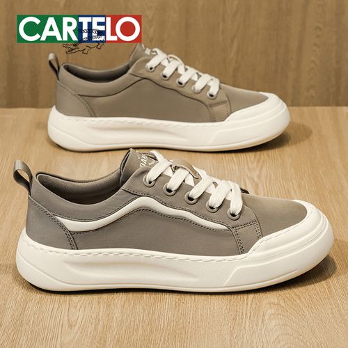 卡帝乐鳄鱼布鞋男2026春季软底男鞋大头牛仔厚底轻便潮流帆布鞋子主图