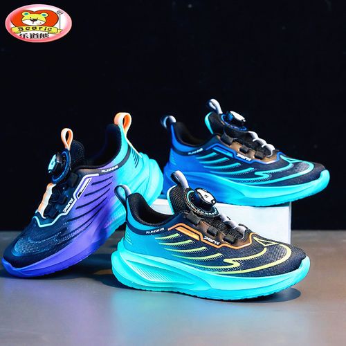 乐道熊童鞋新款春秋爆款儿童跑步运动鞋透气防滑轻便男中大童鞋子主图