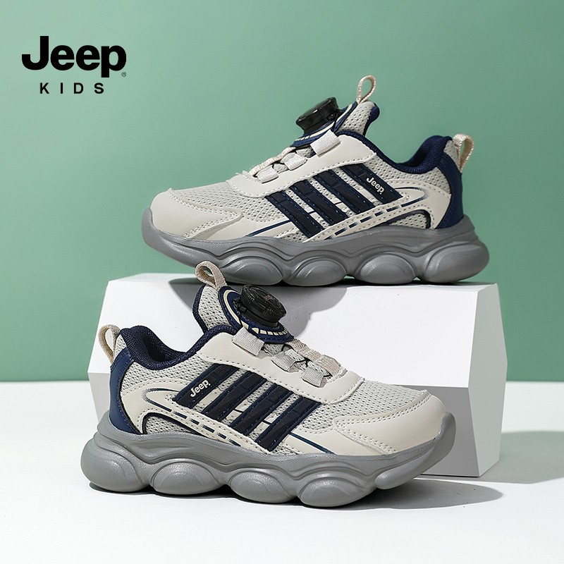 Jeep儿童鞋子户外透气童鞋网面老爹鞋厚底男童轻便休闲鞋女童鞋子主图