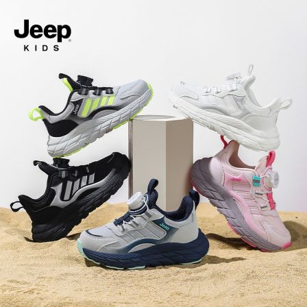 jeep男童鞋子2026年春季新款软底儿童运动鞋青少年女童学生跑步鞋