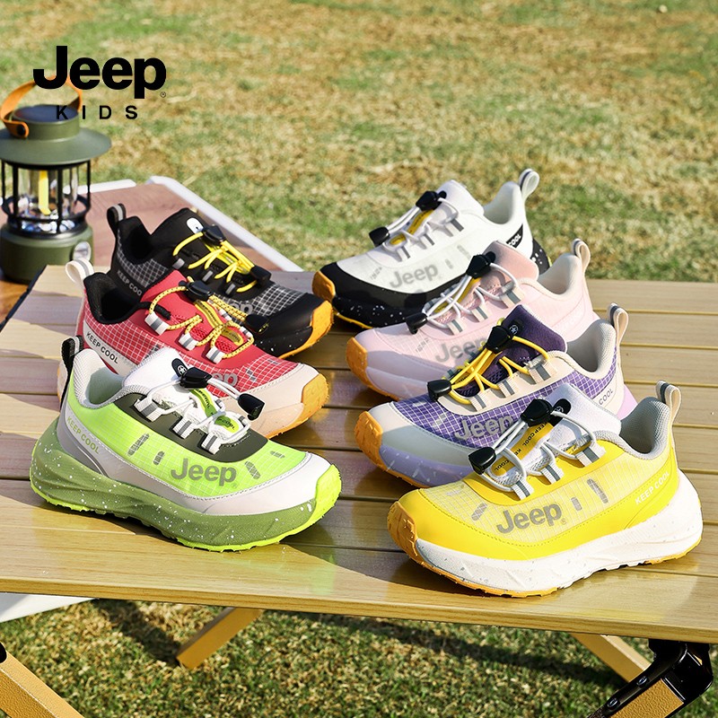 Jeep儿童男童专业跑步鞋春季新款运动鞋轻便透气百搭软底女童鞋子主图