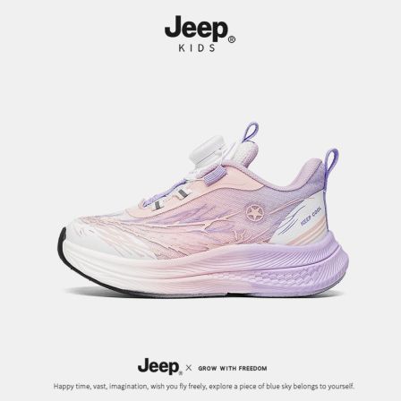 jeep女童跑步鞋2026春季新款透气耐磨女童户外防滑轻便儿童运动鞋