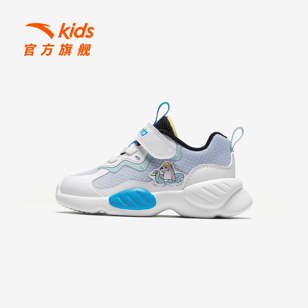 蝶翼6安踏儿童男女婴童休闲鞋2026年新款防滑耐磨宝宝学步鞋童鞋主图