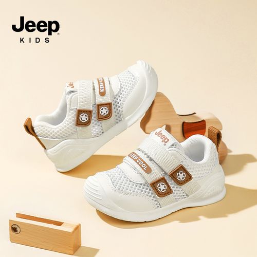 jeep童鞋幼童学步鞋男女童春季新款户外网面透气休闲鞋防滑机能鞋主图