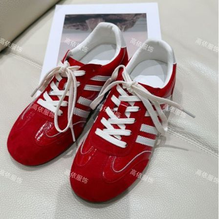 GY601709#复古红色德训运动鞋