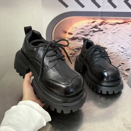 780-1新款2026厚底乐福鞋学院风小皮鞋圆头百搭单鞋