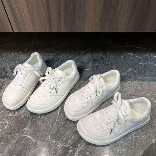 广州欧货【白巧】早春真皮透网6cm日系复古大头面包松糕鞋主图