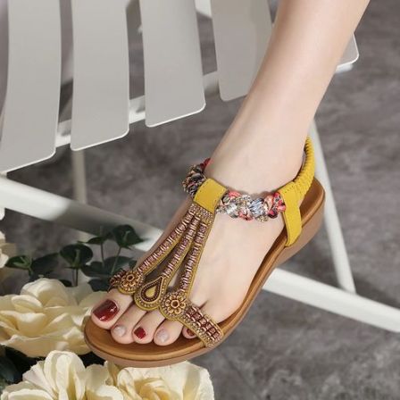 真皮软底轻便凉鞋女2026新款民族风百搭休闲波西米亚旅游度假女鞋