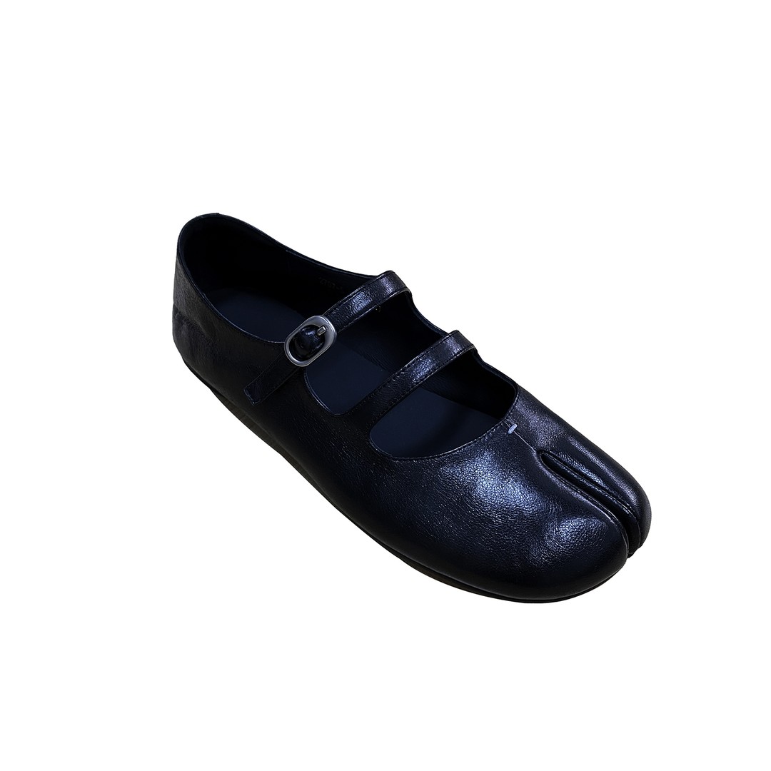 【分趾单鞋】时尚休闲百搭气质简约舒适真皮分趾单鞋#50119主图