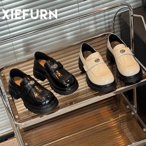 XIEFURN/鞋夫人增高jk制服鞋女2026日系学院风单鞋小皮鞋乐福鞋主图