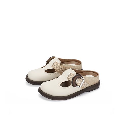 SugarSu/酥履赵昭仪陈乔恩同款26年春季新款度假勃肯凉拖真皮女鞋主图