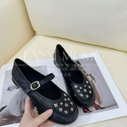 【LANXIMOMO】时尚百搭软底复古玛丽珍英伦风气质小单鞋26DX093LX主图