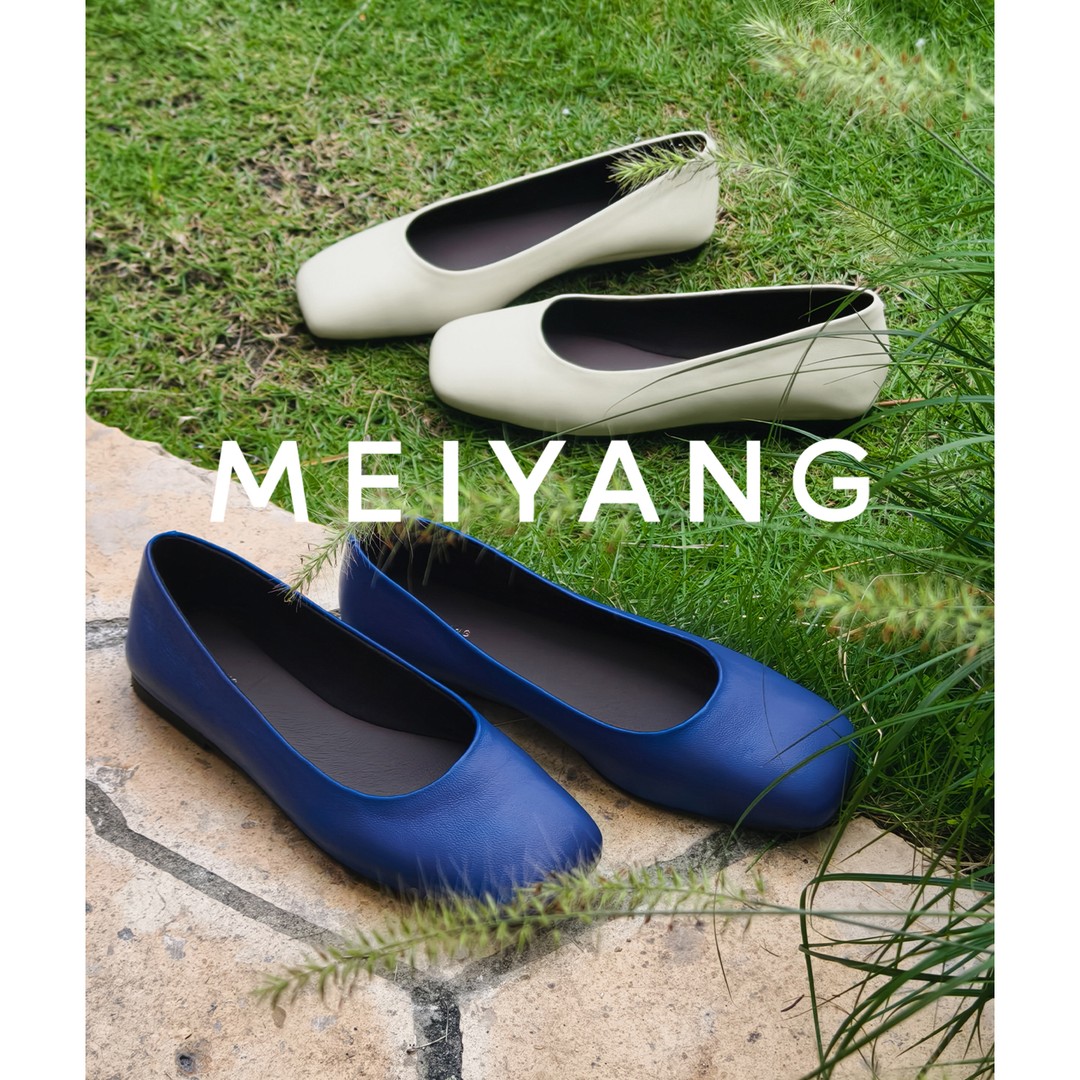 A美洋MEIYANG 袜子单鞋【商场同款】 羊皮革_方头平底玛丽珍-周五主图