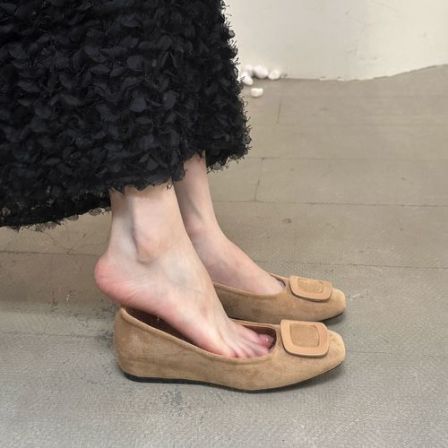 内增高软底奶奶鞋百搭浅口2026秋季新款绒面温柔玛丽珍单鞋女鞋子