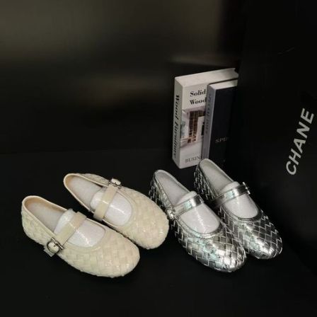 【编织主义】2026春度假风一字带编织沙滩小单鞋女玛丽珍011-2001