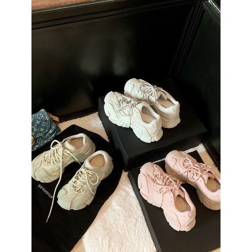 葡萄妈studiolee 6cm厚底~春季透气网面运动风系带八爪鱼老爹鞋女主图