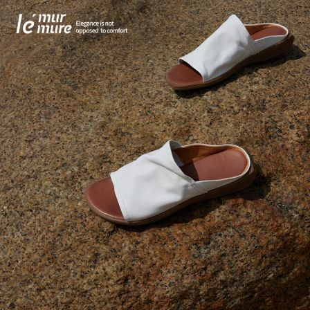 Le' Murmure 獨家设计师手工进口马皮船拖女拖鞋2025夏季新款1