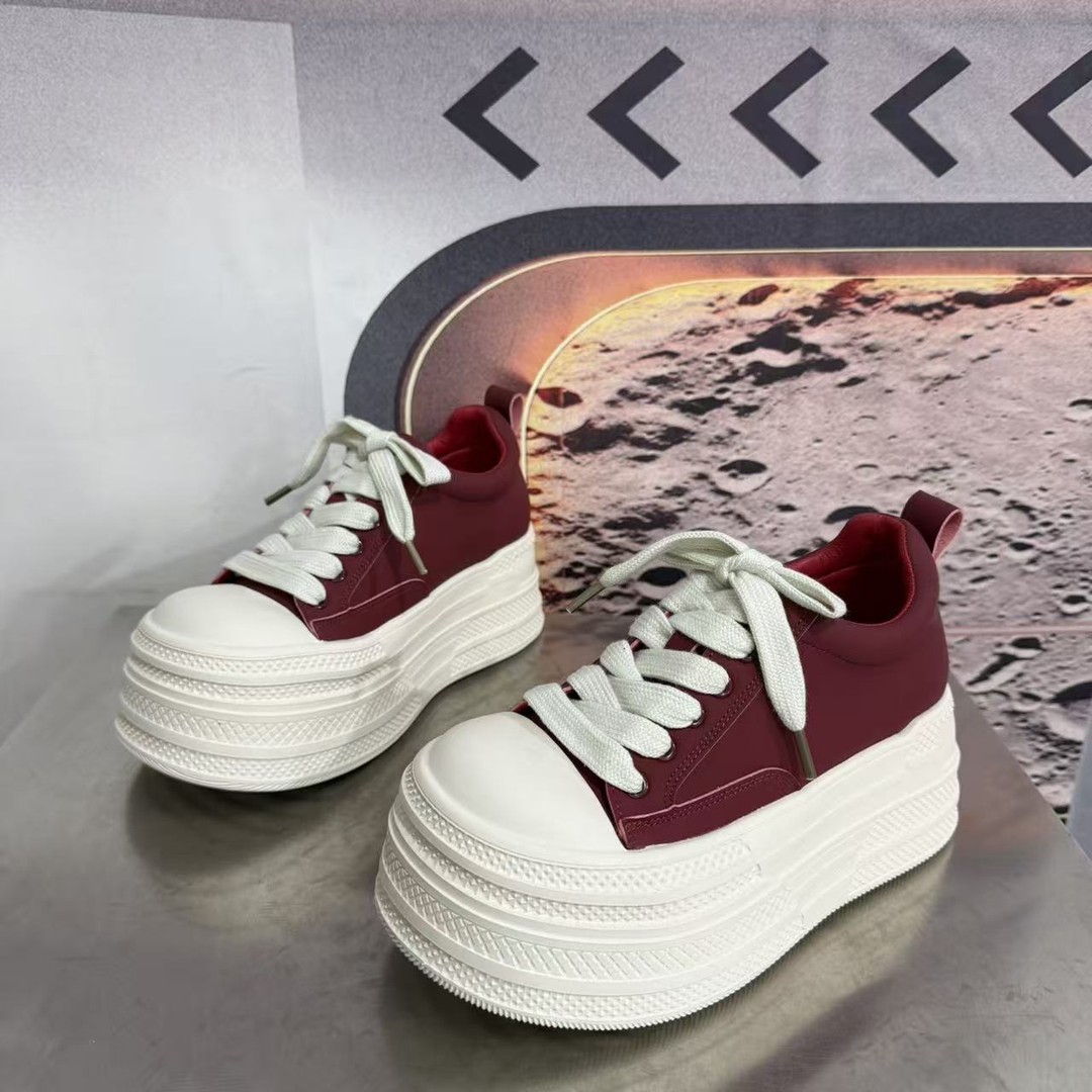 609-7新款2026圆头系带韩版简约休闲板鞋潮流百搭ins主图