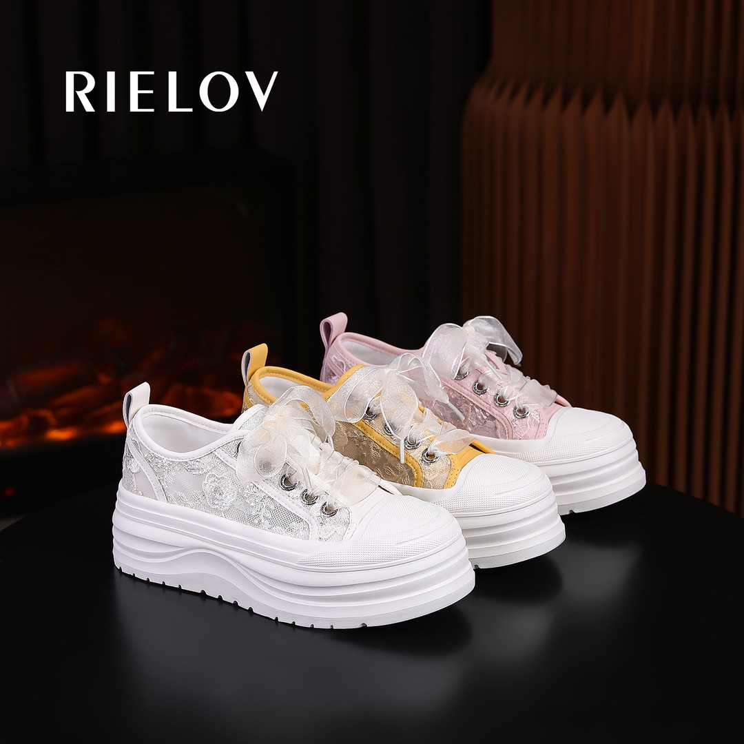 【RIELOV●轻纱】增高6cm时尚潮流百搭女士休闲鞋267786主图