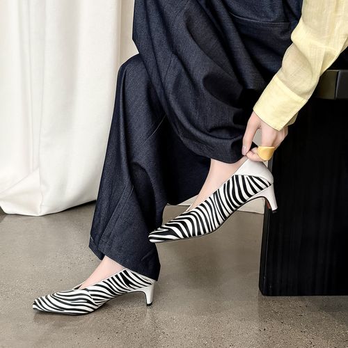 【Timelesss】2026新款小众设计复古通勤气质马毛方根单鞋4.5cm主图