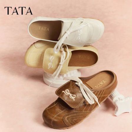 TATA他她2026春新款复古甜美时尚单鞋后空凉鞋7KI02AH6