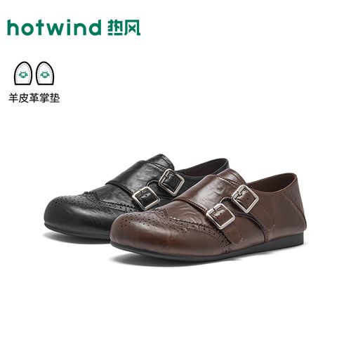 热风2026年春季新款女士时尚乐福鞋H36W26520主图