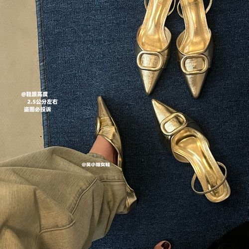 两穿款！2026夏季新款小众设计感尖头显瘦气质高跟鞋时尚百搭凉鞋主图
