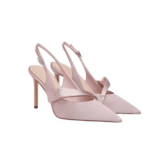 CHARLES&KEITH26夏新品蝴蝶结缎面尖头高跟凉鞋婚鞋CK1-60280506主图