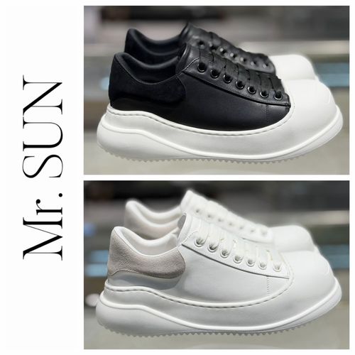 孙先生男装｜春夏男士休闲鞋系带开口笑大圆头时尚皮面休闲鞋3512主图