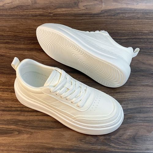 厚底增高板鞋男士小白鞋男款男鞋2026新款春秋耐磨百搭干净休闲鞋主图