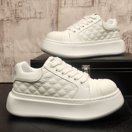 新款男士厚底透气百搭内增高休闲运动小白鞋潮流简约低帮板鞋男鞋主图