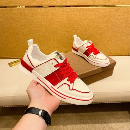 欧洲站男款小蜜蜂透气图腾透气车缝线休闲风休闲板鞋拼色时尚鞋子