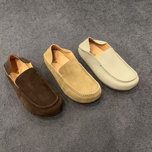 TA钴推荐 2597 男士早春复古透气软底乐福豆豆鞋休闲懒人鞋主图