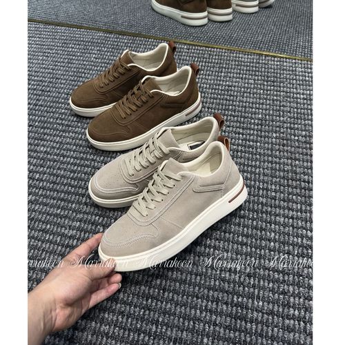 MLZ-专柜男装.26新款老钱风男士小牛皮系带休闲板鞋MZL-XZ260001主图