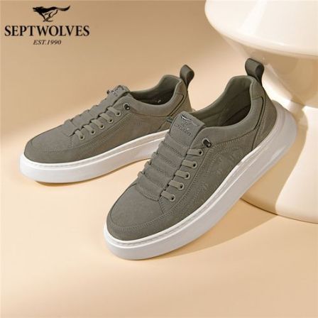 七匹狼新款春季板鞋车缝线户外休闲鞋时尚休闲鞋低帮潮流男鞋户外